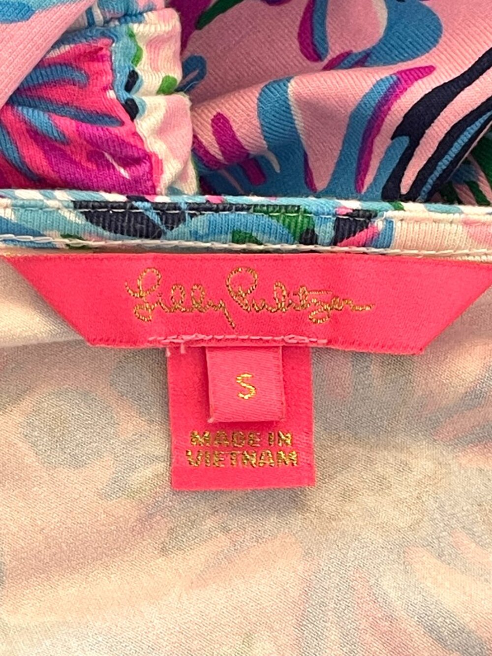 Lilly Pulitzer Parigi Romper Mandevilla Baby Paradise Petals Small - Picture 8 of 10